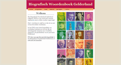 Desktop Screenshot of biografischwoordenboekgelderland.nl